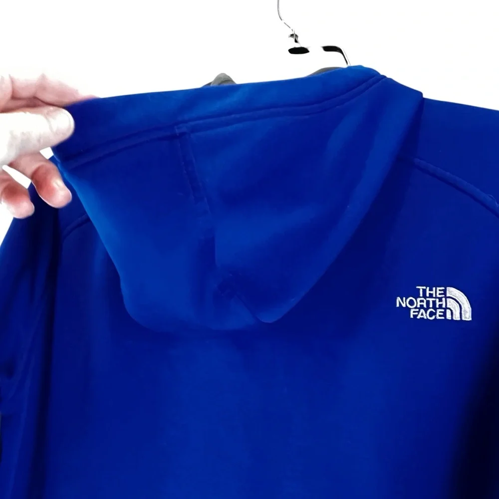 The North Face Hoodie Jacket Sweatshirt Interior Fleece Blue Sz S